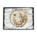 February Mountain Mother of Pearl Dual Magnification Compact Mirror – Gifts for Women, Mom, and Sister – Unique Birthday, Christmas Idea – Elegant and Travel-Friendly