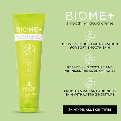 IMAGE Skincare BIOME+ Smoothing Cloud Crème - Microbiome Friendly Night Cream for Hydrated Skin