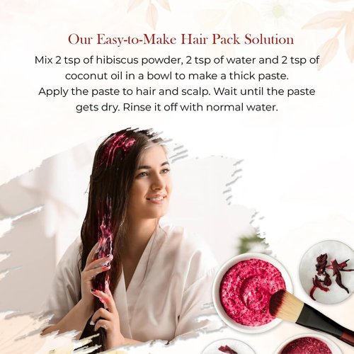 Mirintz Hibiscus Powder, 100 g | Hair Cleansing| Natural| Chemical Free | Pack of 1, Normal