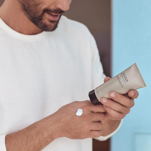 AHAVA Men's Mineral Hand Cream - Nourishing & Fast-Absorbing Formula, Prevents Dryness | 3.4 Fl. Oz