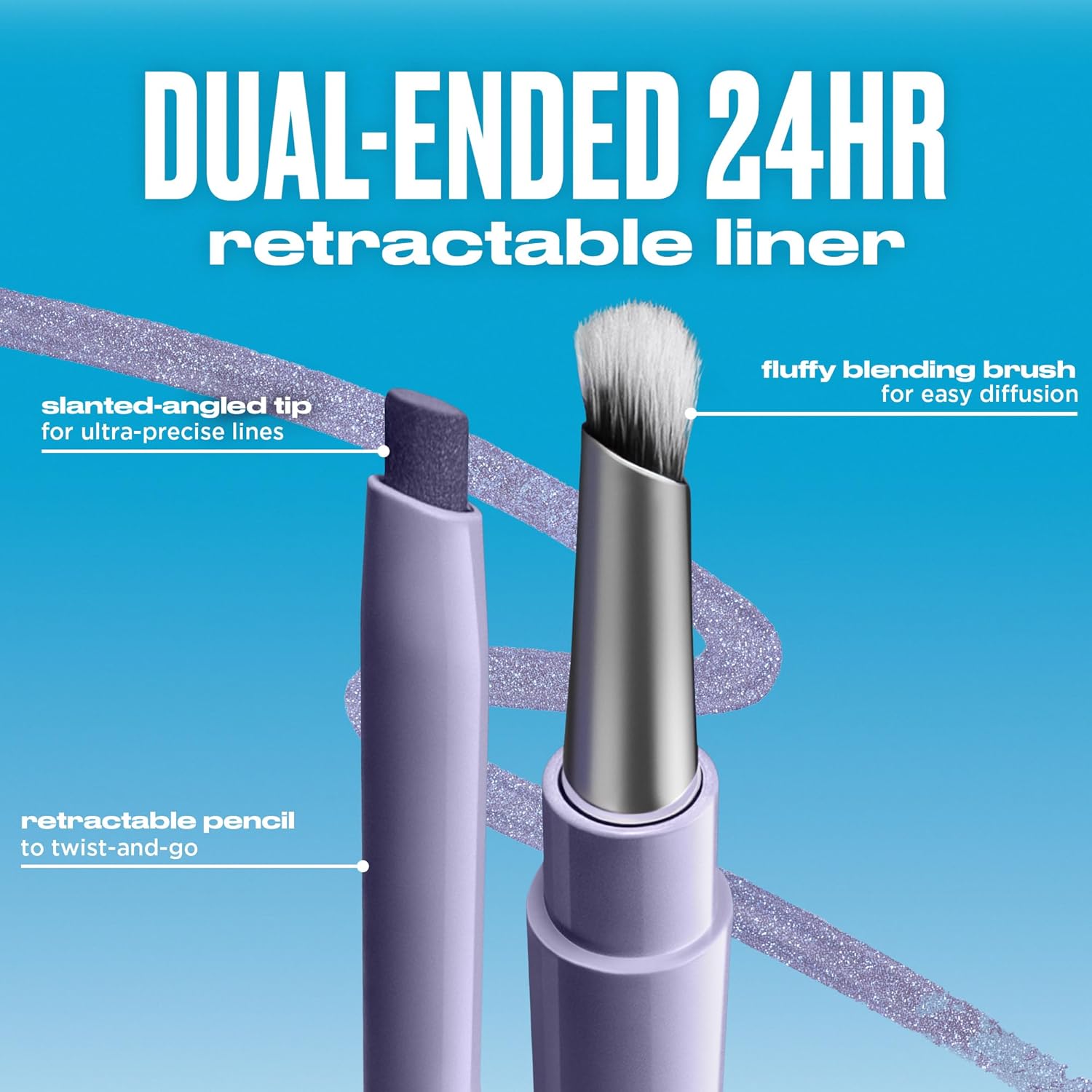 Urban Decay 24/7 Liquid Stick Waterproof Eyeliner - Smudge-Proof & Long-Lasting Dual-Ended Gel Liner | 0.012 oz