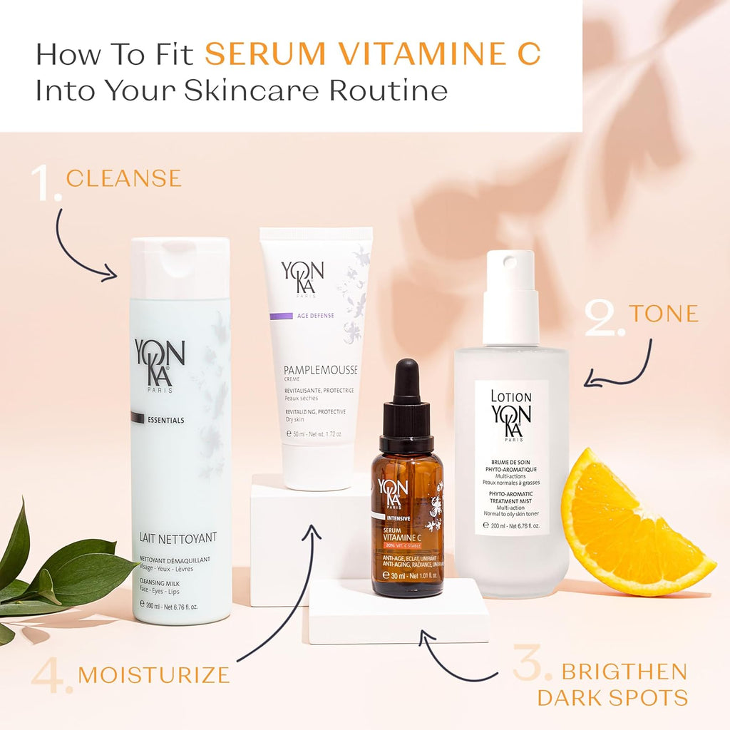 Yon-Ka 20% Vitamin C Serum - Anti-Aging Face Treatment to Even Tone & Firm Skin | 99% Natural Ingredients