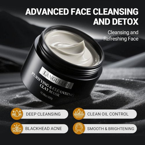 Regine Switzerland Clay Mask - Purifying Kaolin Face Mask for Blackhead Removal & Oil Control | 10.5 oz