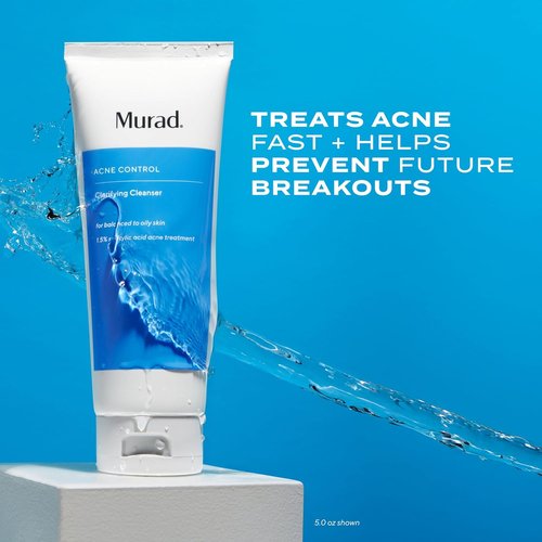Murad Acne Control Clarifying Cleanser - Salicylic Acid & Green Tea for Deep Pore Cleansing | 6.0 oz