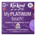 KinKind Toning Purple Shampoo Bar - Perfect for Blonde, Silver & White Hair | Vegan Travel-Friendly Solid Bar - Up to 50 Washes