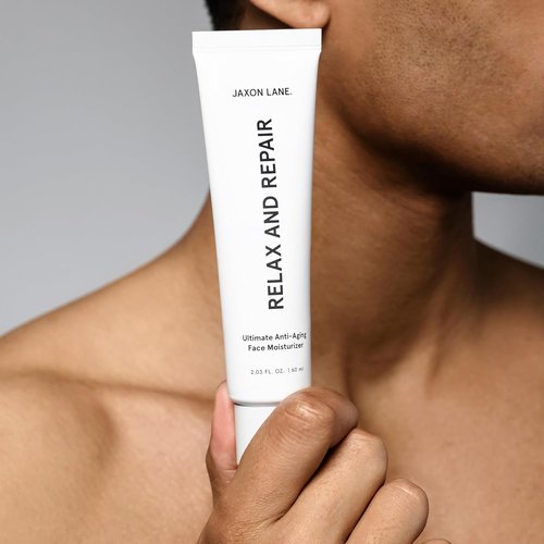JAXON LANE Relax And Repair Anti-Aging Face Moisturizer For Men - Hydrating Night Cream With Niacinamide & Hyaluronic Acid