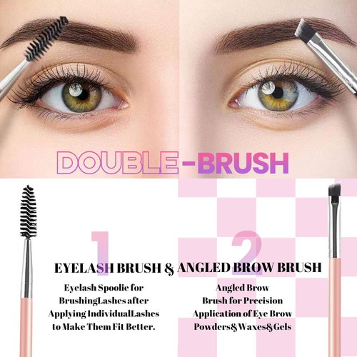 Qiveaory DIY Lash Extension Kit 720pcs Individual Lashes Clusters D Curl Eyelash Extension Kit with Lash Bond and Seal, Eyelash Remover Tweezers Brush(10-18mm,30D+40D+50D+60D) Lash Books DIY at Home