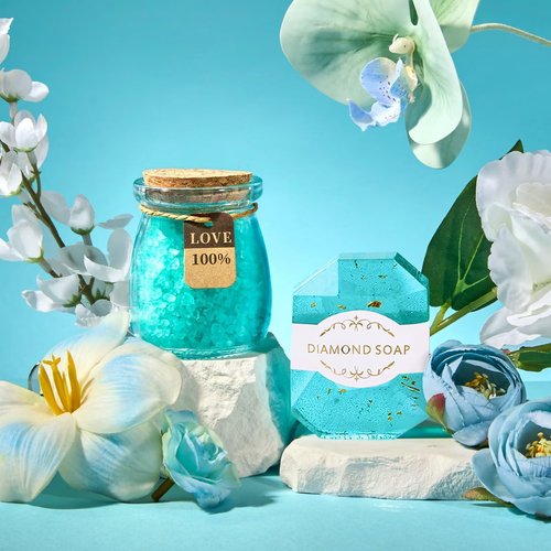 Birthday Gifts for Women, Mom, Wife, Girlfriend, Sister - Valentines Day Gift for Her, Self Care Spa Gift Baskets for Women, Best Friends, Teacher, Employee Appreciation, Anniversary Gifts (Jasmine)