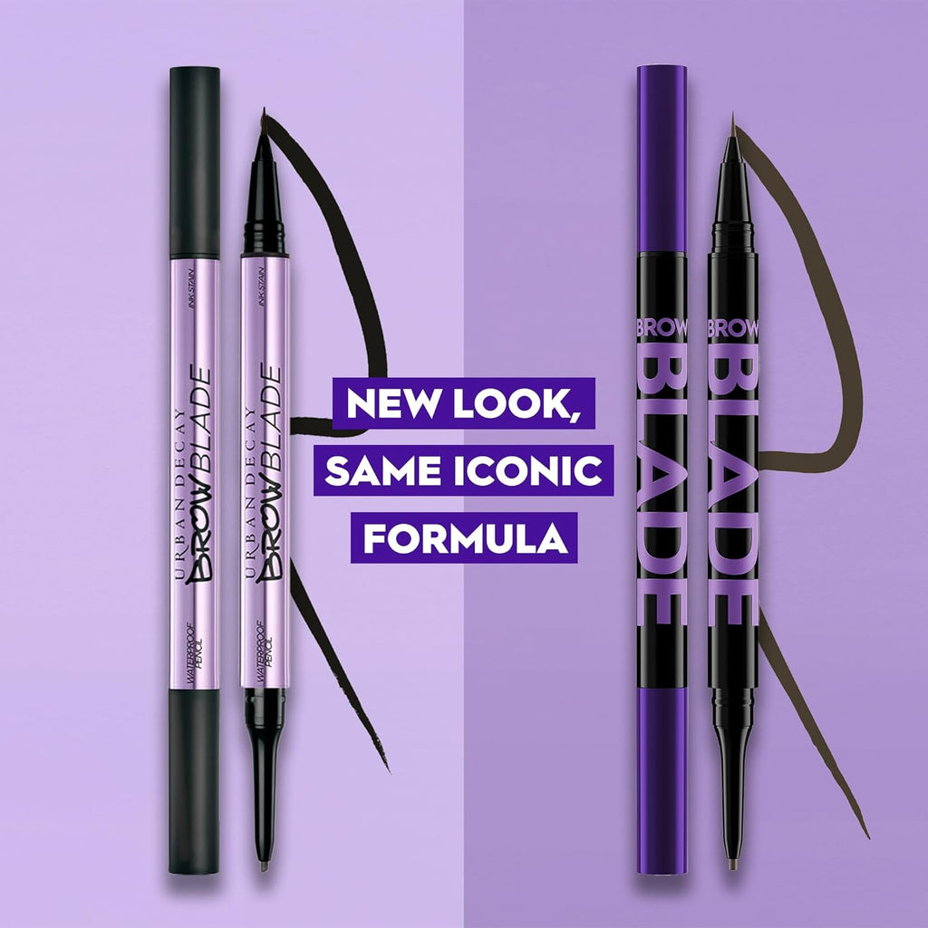 Urban Decay Brow Blade 2-in-1 Eyebrow Pen & Waterproof Pencil - Smudge-Proof, 24HR Wear, Define & Fill - 0.01 oz