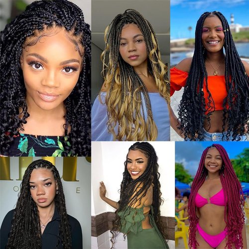 Human Braiding Hair, 2 Bundle 100g 14 Inch Boho Braids Human Hair 10A Deep Wave Bulk Brazilian Virgin No Weft Wavy Hair Extensions for Boho Bohemian Micro Braid Bulk for Braiding Natural Black
