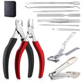 Nail Clippers Set Toe Nail Clippers Set, Finger Nail Clippers with Toenail Tool Set for Thick Nails,11 Pack Nail Kit for Seniors Man and Women