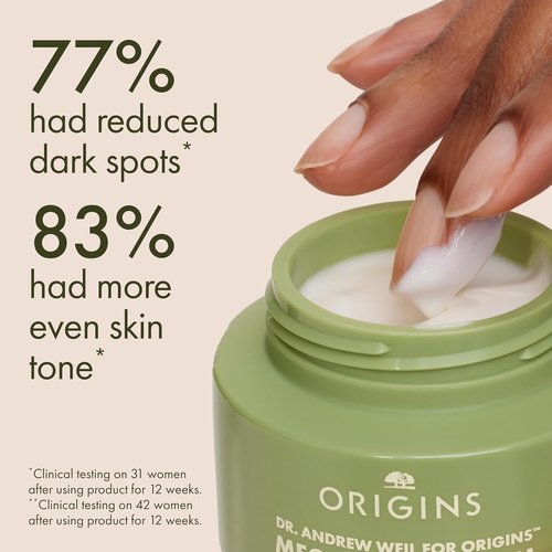 Origins Mega-Mushroom Dark Spot Cream - Reduces Hyperpigmentation & Post-Acne Marks | With Vitamin C & Reishi, 1.7 Fl Oz