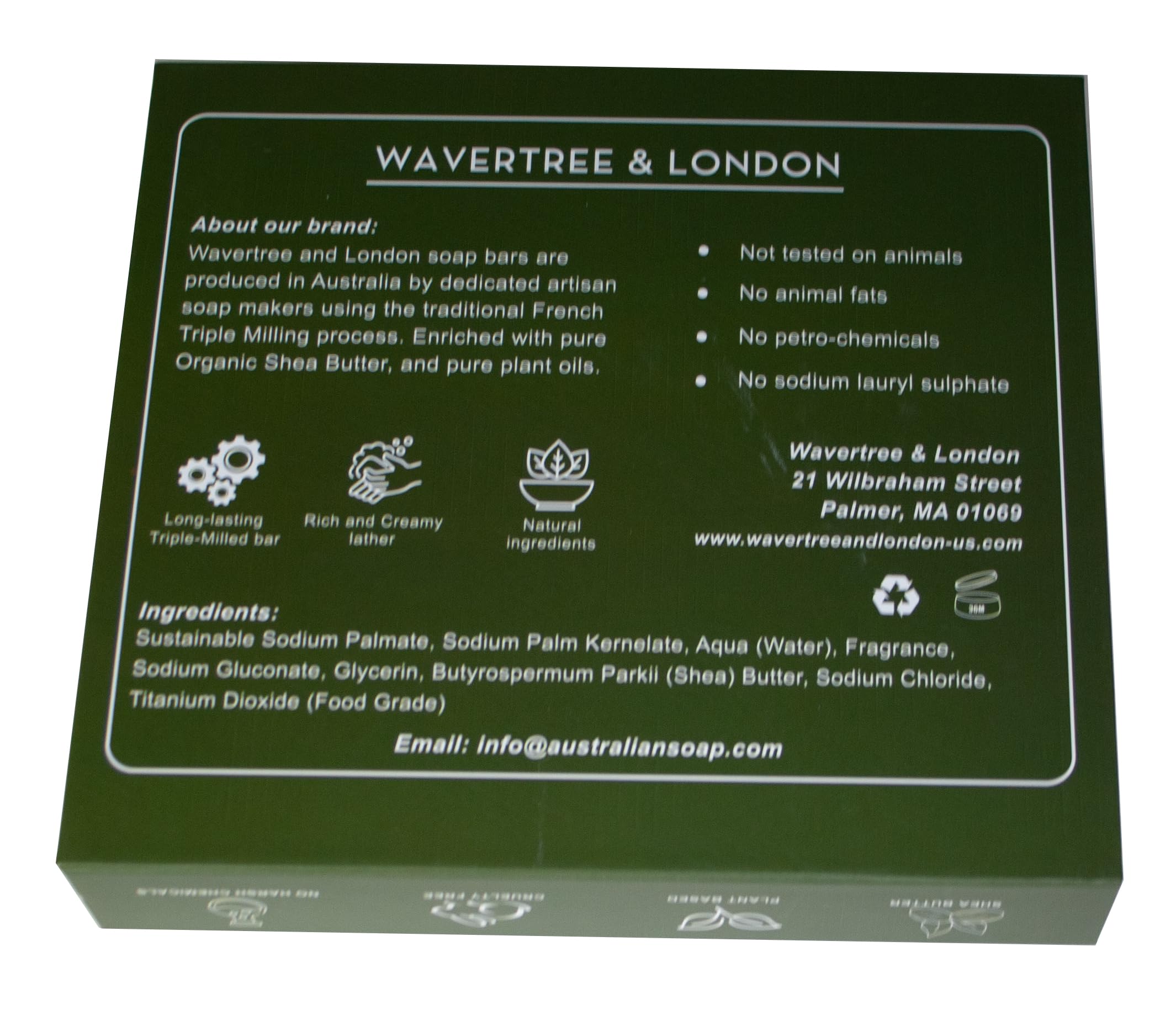 Wavertree & London Natural Soap Bars Gift Set (Set of 6), 7 Oz Assorted Scented Bar Soap Gift Box for Women & Men, Moisturizing & Pure Triple Milled Luxury Bath Soap Bars enriched with Shea Butter