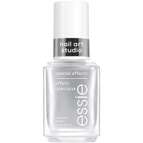 Essie Nail Art Studio Chrome Polish - Vegan Silver Cosmic Chrome, 0.46 Fl Oz for Stunning Nails