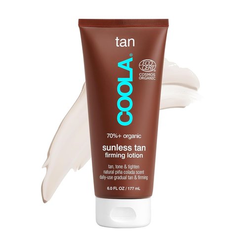 COOLA Organic Self Tanner Lotion - Firming Anti-Aging Formula, Vegan Piña Colada, 6 Fl Oz