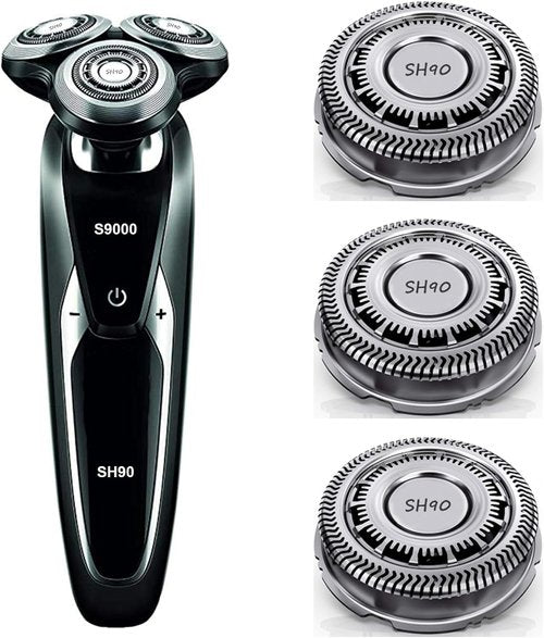 Philips Norelco SH90 Replacement Heads - Compatible with Series 9000 & 8950 Shavers