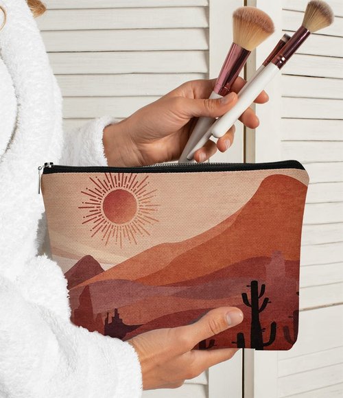 Makeup Bags for Women,Sun Cosmetic Bag,Teacher Gifts Daughter Mon Gifts Sister Gifts Grandma Gifts Best Gift Idea for Sun Lovers Teen Girls Women Sister Her,Travel Makeup Bag