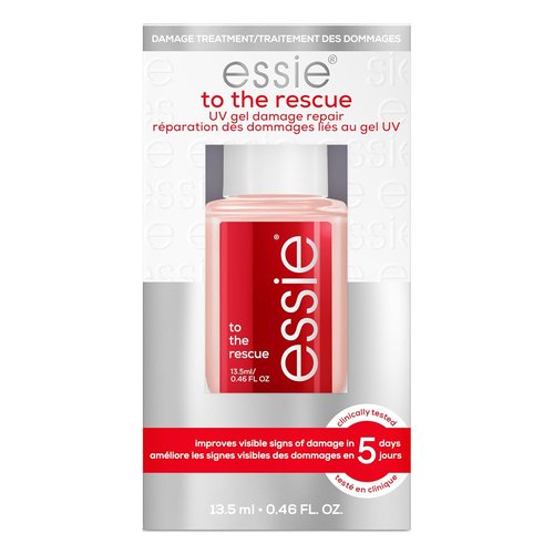 Essie Nail Care - UV Gel Damage Repair Treatment | To The Rescue Nail Repair Base Coat, 0.46 Fl Oz