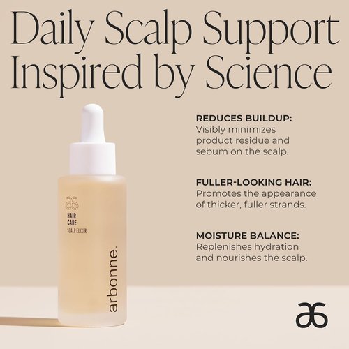 Arbonne Scalp Elixir - Lightweight Daily Hydrating Serum for Healthy-Looking Scalp - 1.6 fl oz