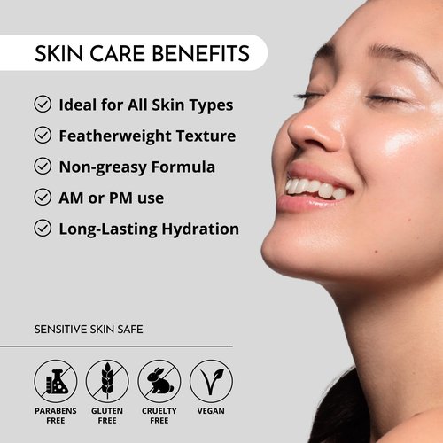 MAELOVE Plush Cream Light-as-Air Gel Moisturizer, Hydrating with Squalane and Hyaluronic Acid, For Sensitive Skin, Made in USA