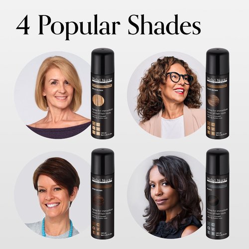 Michel Mercier Hair Root Touch Up Spray - Unique Applicator for Fast Grey Coverage | Beige Blonde