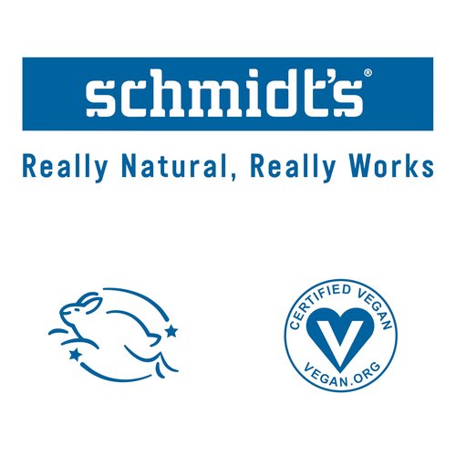 Schmidt's Aluminum-Free Vegan Deodorant Fresh Rain & Birch with 24 Hour Odor Protection, for Women and Men, Natural Ingredients, Cruelty-Free, 2.65 oz
