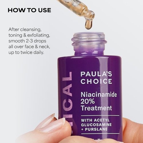 Paula's Choice Clinical 20% Niacinamide Face Serum - Anti-Aging Treatment for Discoloration & Pores | 0.67oz