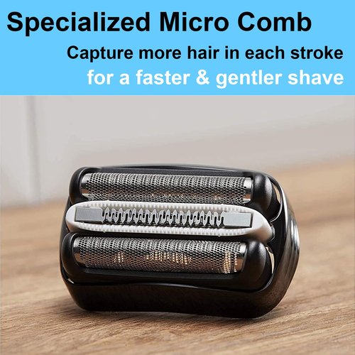 32B Series 3 Replacement Head for Braun ProSkin Electric Shaver, Compatible with Braun Foil Shaver 3000s 3010s 3020s 3030s 3040s 3050cc 3070cc 3080s 3090cc 320 330 340 350cc (2 Pack)