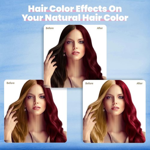 IIIMEIDU Dark Burgundy Hair Dye Shampoo - 3-in-1 Grey Coverage with Herbal Ingredients | 500ml