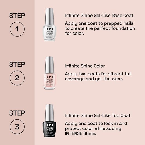 OPI Infinite Shine Nail Polish - Gel-Like Wear & Shine | Vegan Nudes & Browns | Long Lasting, Streak Free
