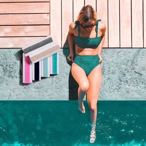 LULUHOME Large Oversized Beach Towel - Soft Cotton Striped Pool Towel 36 x 70 Inch | Purple for Adults