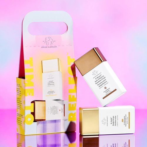 Drunk Elephant Time To Reflect Kit - B-Goldi Bright Drops & D-Bronzi Sunshine Drops (30 ml Each)