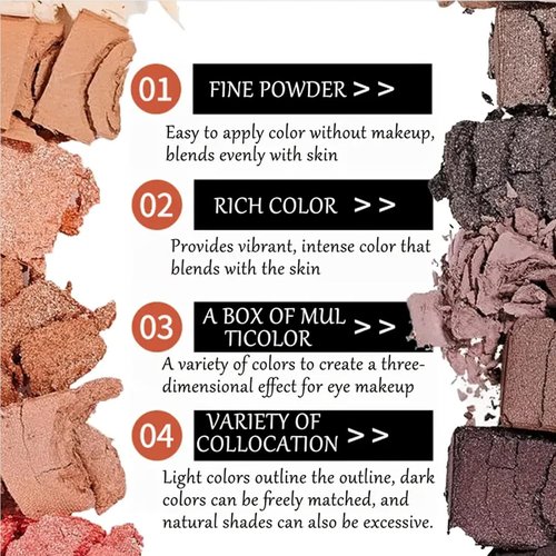 Skiennix 12-Color Smoky Eyeshadow Palette - Natural Matte & Shimmer Pigments for Stunning Looks