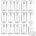 15 Pcs 10g Mini Loose Powder Bottle Plastic Empty Travel Cosmetic Powder Jars Glitter Containers with 12 Holes Sifter & Lids for Makeup Sample Eyeshow Powder