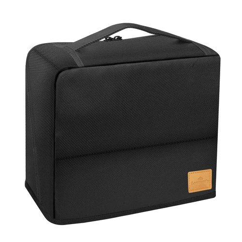 Lermende Travel Toiletry Bag for Men: Makeup Bag Toiletry Bag, Wide-open Pouch Purse Travel Essentials Toiletries Accessories Brushes (Black)