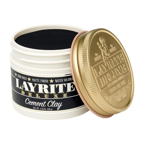 Layrite Cement Clay - Strong Hold Styling Clay for All Hair Types | 1 Count