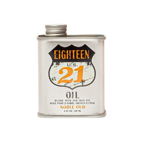 18.21 Man Made Hair, Skin & Beard Oil - Non-Greasy Conditioning Balm with Castor, Jojoba & Argan Oils - 4 Scents Available