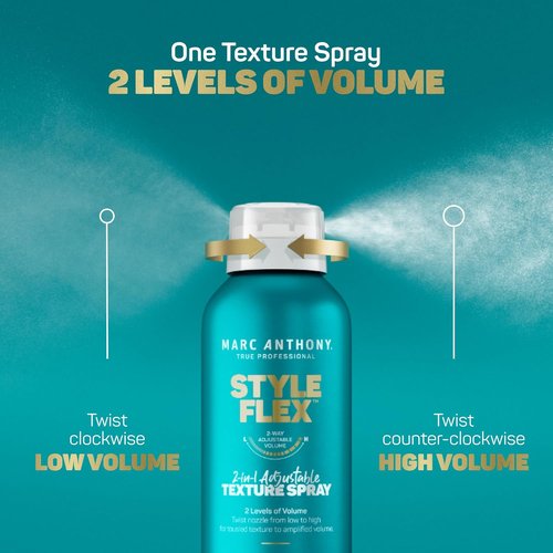 Marc Anthony Texture Hair Spray - 2-in-1 Adjustable Hold for Soft, Defined Hair | 7 oz