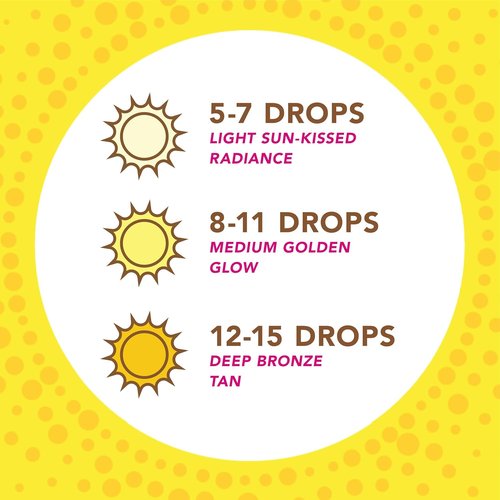 Jergens Natural Glow Instant Sun Drops - Sunless Tanning Bronzing Drops for Face & Body | Oil-Free, 1 Fl Oz