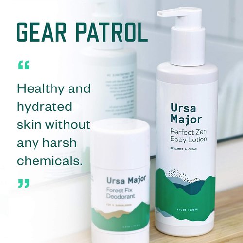 Ursa Major Natural Body Lotion - Vegan, Cruelty-Free Formula | Hydrates & Soothes Skin | 8 Ounces