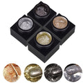 Silver Metal Glitter Gel Nail Polish 4 Colors Painted Metal Platinum Drawing Gel Polish Gold Silver Black Glitter Nail Polish Liner Sparkling Soak Off Gel for DIY Painting Nail Art Gel