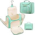 Romenrita Travel Toiletry Bag for Women, Hanging Toiletry Bag, Bathroom Bag Portable Shower Caddy for College Dorm Travel Shower Bag for Women Water-Resistant Cosmetic Makeup Bag (Green)