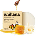 ANIHANA Manuka Honey Conditioner Bar - Paraben-Free Solid Hair Conditioner for Natural Shine, 2.1 oz