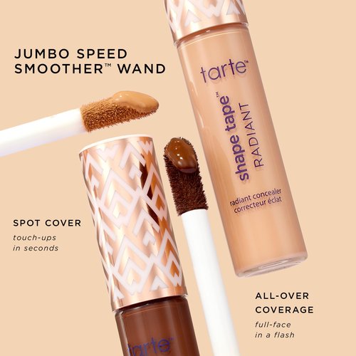 tarte shape tape radiant concealer – Medium-Coverage, Hydrating Finish Under Eye Concealer for Dark Circles, Redness & Discoloration, Vegan, Cruelty-Free, full size, 22N light neutral