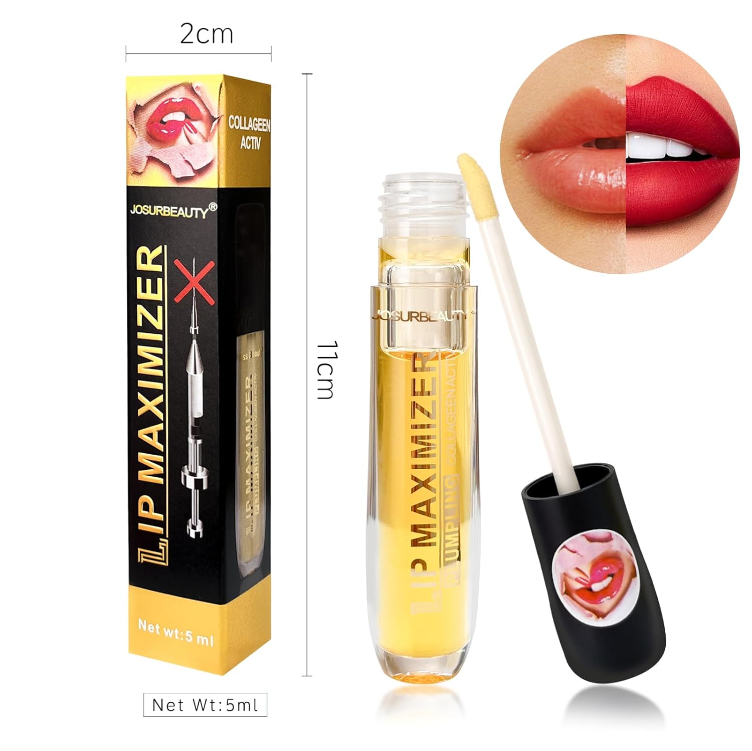 Too Faced Lip Injection Extreme Lip Plumper Gloss - Hydrating Oil & Mask for Smooth, Plump Lips | 5ML