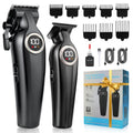 Hair Clippers for Men Professional, Cordless Barber Clippers and Trimmers Set, Electric Clippers for Hair Cutting Kit with LED Display, Gift for Men
