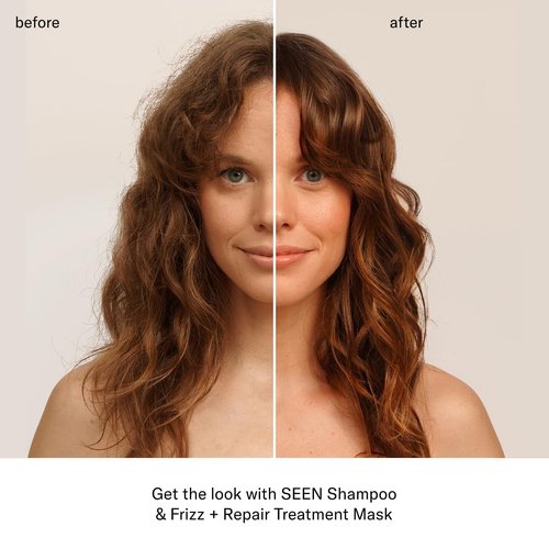 SEEN Frizz + Repair Treatment Mask - Fragrance-Free Formula for Stronger, Smoother Hair - Ideal for Sensitive Skin