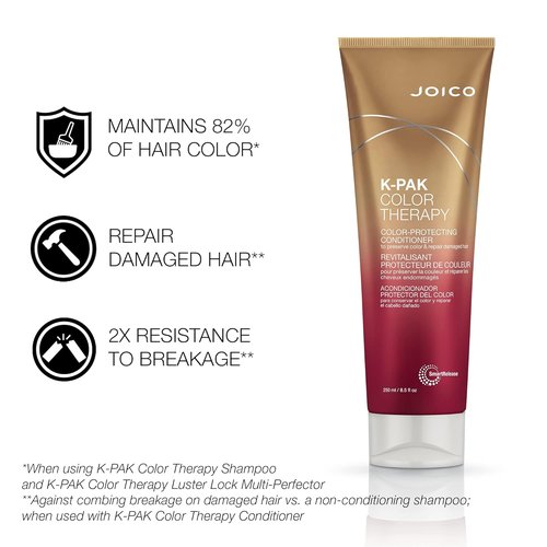 Joico K-PAK Color Therapy Shampoo & Conditioner Set - Color Protection & Shine Boost for Color-Treated Hair