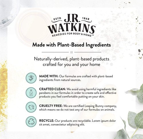 J.R. Watkins Daily Moisturizing Lotion - Hydrating Body Cream with Shea Butter & Coconut Oil | 18 fl oz