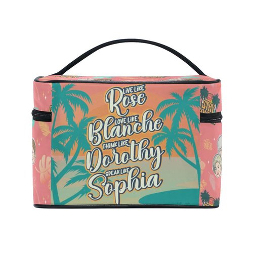 BAD BANANAS Golden Girls Makeup Bag - Stay Golden - Toiletry Bag for Women, Sister, Friend, Bestie